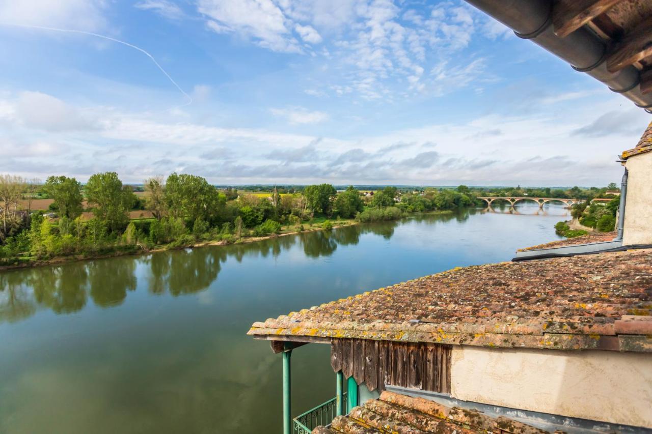 Hotel Restaurant Cote Garonne Le Balcon Des Dames - Tonneins Fauillet Marmande - Vue Panoramique Bord De Garonne Chambres Climatisees Exterior foto