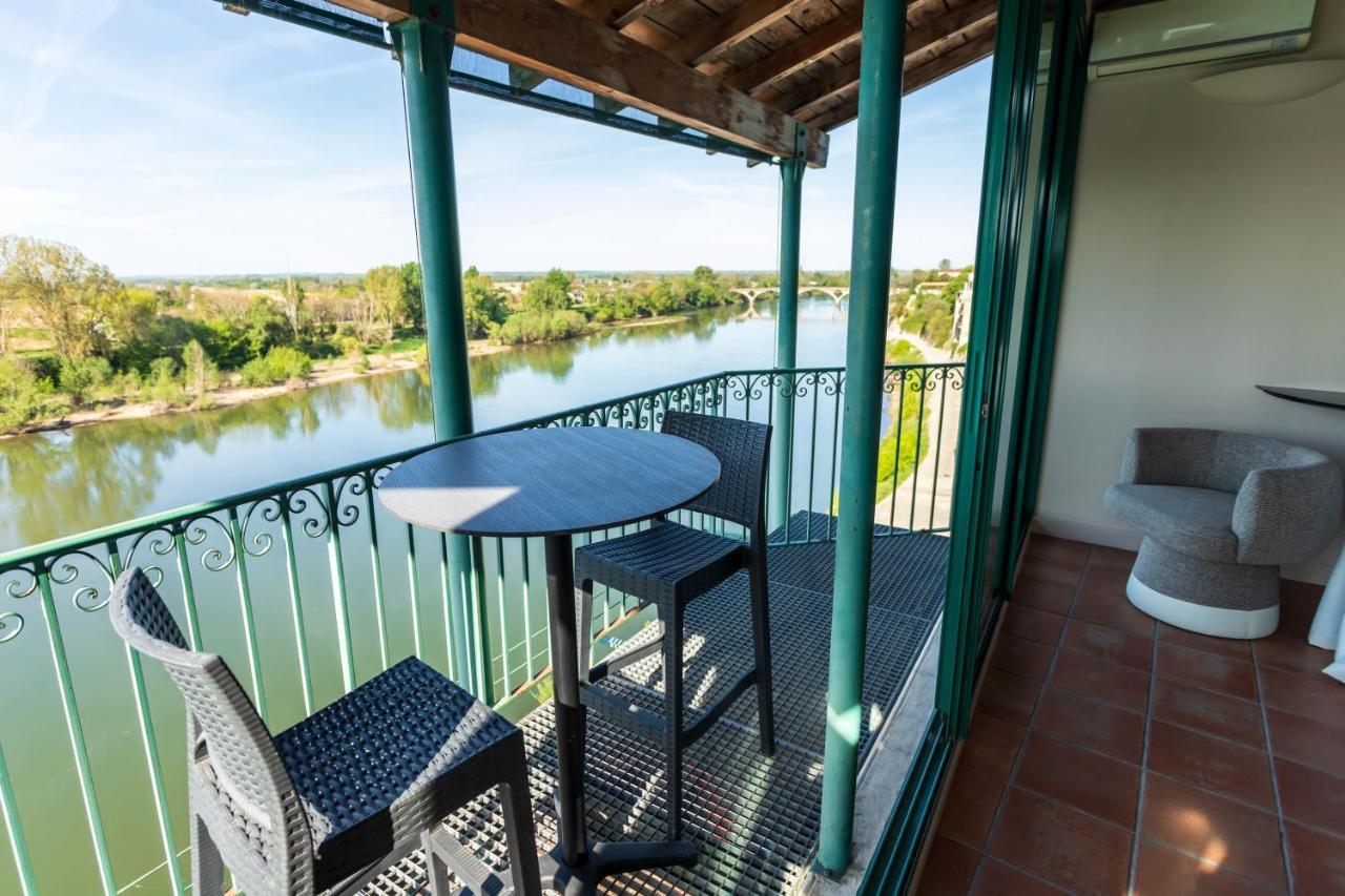 Hotel Restaurant Cote Garonne Le Balcon Des Dames - Tonneins Fauillet Marmande - Vue Panoramique Bord De Garonne Chambres Climatisees Exterior foto